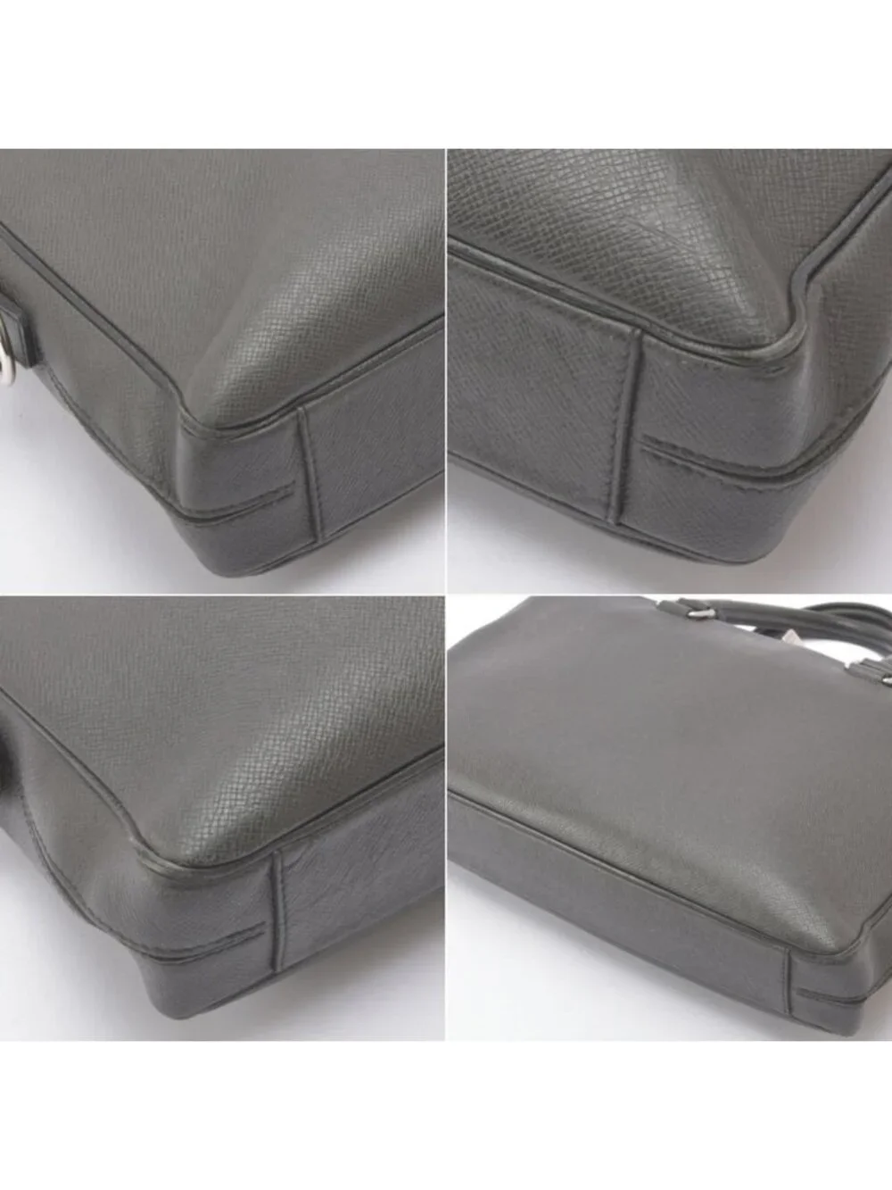 Louis Vuitton Porte Documents Briefcase PDB Taiga Leather Black